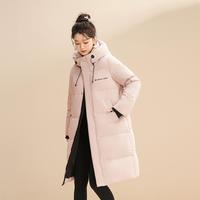 雪中飞 SNOWFLYING【甄选鸭绒】女式都市休闲长款羽绒服2025冬季潮流时尚羽绒服