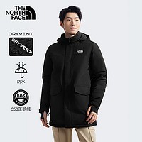 The North Face北面羽绒服男户外防水保暖鹅绒4U81 宇宙黑/4H0 M