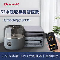 【2025】Brandt白朗S2水暖毯电热地毯双人水循环加热电褥子 S2手机智控款（1.5*2米）