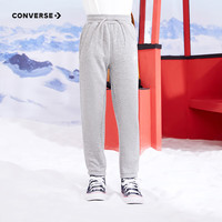 匡威（Converse）匡威童装男童女童加绒长裤裤子儿童运动裤卫裤休闲裤 岩岭灰(女款) 110 【110/50(4)】