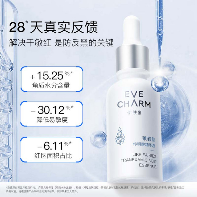 88VIP：伊肤泉 EVE CHARM 传明酸精华液30ml舒缓焕肤提亮肤色氨甲环酸阻黑烟酰胺原液