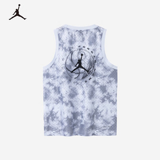 耐克（NIKE）童装男女童篮球服背心JORDAN夏季儿童T恤 幻觉蓝(2024) 160(XL) 