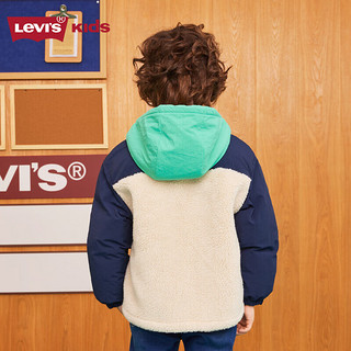 LEVI'S儿童童装夹克棉服冬季外套摇粒绒连帽上衣男童女童