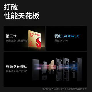 LEGION 联想拯救者 Y700 三代 8.8英寸 平板电脑（2560x1600、骁龙8 Gen3、12GB、256GB、WiFi、冰魄白）