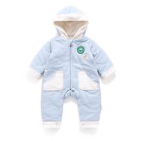 【囤货价】冬厚款婴幼儿连体棉服连帽三层加厚长袖宝宝哈衣