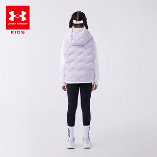 安德玛（Under Armour）【热力羽绒】童装秋冬羽绒马甲男女大童休闲保暖背心244105143 浅紫 140