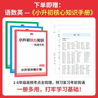 2025一本小升初冲刺新卷语文数学英语人教版小升初真题卷六年级下册小学毕业总复习试卷测试卷全套必刷题分类名校考卷大集结三步练