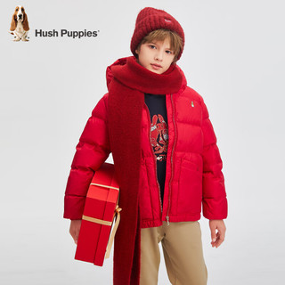 暇步士（Hush Puppies）【新年系列】童装儿童男女童2024冬季新款保暖舒适喜庆吉祥羽绒服   【充绒量118g】
