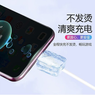 缉喜适用华为充电器120W100Wmate50快充40pro套装手机66W插头Mate30/40数据线闪充适用荣耀p30p40p50头 1米【Type-C】-6A快充线