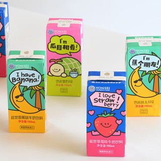 延世牧场190ml香蕉草莓风味早餐奶儿童奶甜奶 【190ml*4支】玉米【热销】