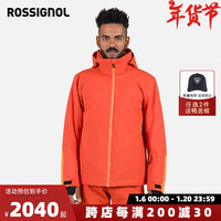 ROSSIGNOL24/25金鸡双板滑雪服男士专业PRIMALOFT保暖防风疏水滑雪服 橙色 M