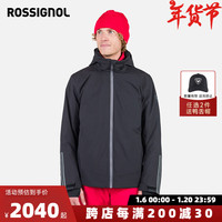 ROSSIGNOL24/25金鸡双板滑雪服男士专业PRIMALOFT保暖防风疏水滑雪服 黑色 XL