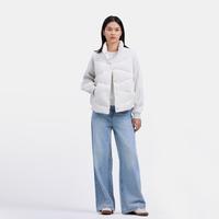 Gap女装2024秋季款胶印logo纯色立领羽绒马甲可叠穿背心619716