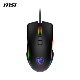  MSI/微星 RGB龙魂logo灯 电竞鼠标  黑色