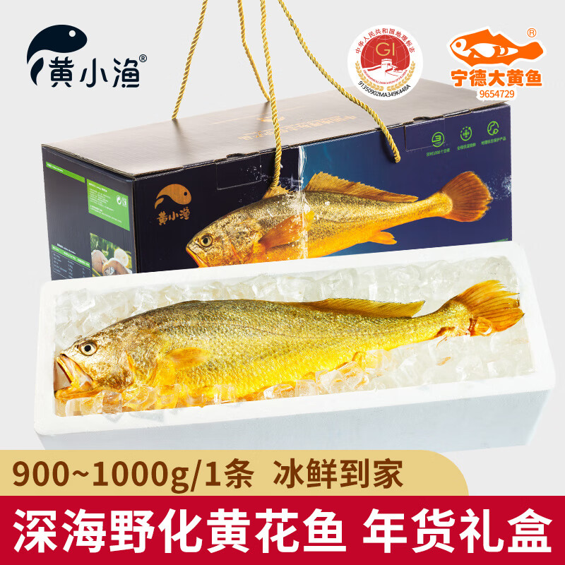 黄小渔【冰鲜野化】宁德 大黄鱼年货礼盒源头直发
