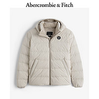 ABERCROMBIE & FITCH【李现同款】男装24冬季抗风羽绒服黑色夹克外套KI132-4149 米白色 XL (180/116A)