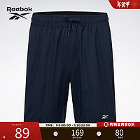 Reebok锐步男子SHORTS经典LOGO透气舒适百搭休闲运动短裤 GB4937 XS