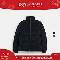 COACH 蔻驰 奥莱男士灯芯绒冬季户外羽绒服外套