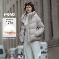 【24年】简约百搭短款羽绒服女面包服加厚冬季小个子外套
