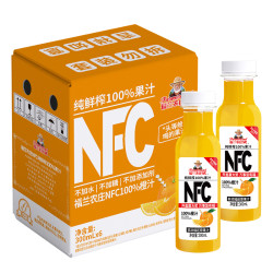 福兰农庄 Farmerland 100%纯鲜榨橙汁 300ml*6瓶礼盒