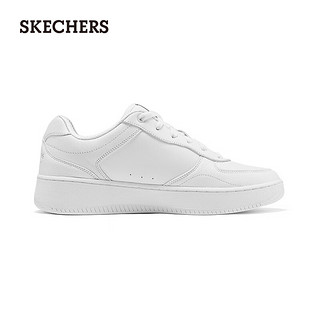 斯凯奇（Skechers）2024夏季男女同款板鞋轻质吸震透气254011 白色/WHT 39