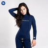 睿潜（TRUDIVE）超弹专业自由潜水服女分体套装3MM 长袖保暖湿衣水母服美人鱼胶衣 浅灰+黑色 L