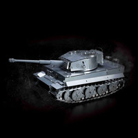 TECHING乌克兰TimeforMachine 金属拼装机械传动模型3d立体拼图创意玩具 T-34坦克—可遥控