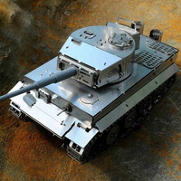 TECHING乌克兰TimeforMachine 金属拼装机械传动模型3d立体拼图创意玩具 虎式坦克—可遥控