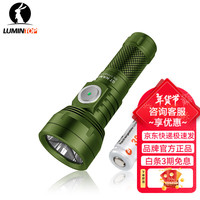 雷明兔GT NANO手电筒强光 TYPE-C充电迷你钥匙灯挂脖拇指小手电应急照明 【军绿】C口充电-GT NANO3.0