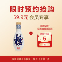 黄鹤楼酒 南派大清香楼20 *1瓶 白酒 纯粮 送礼酒  125mL 1瓶 小酒（品鉴款）