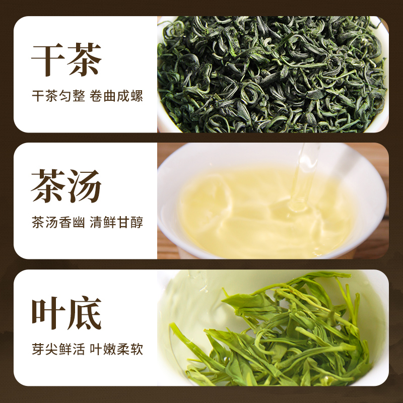 碧螺春茶叶礼盒装年货过年送礼长辈绿茶2024新茶送老丈人领导400g