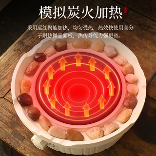 围炉煮茶家用室内2024电陶炉煮茶器玻璃茶壶电烤火炉茶具套装