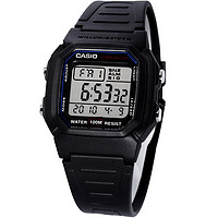 CASIO 卡西欧 小方块系列 男士电子表 W-800H-1A 36.8mm