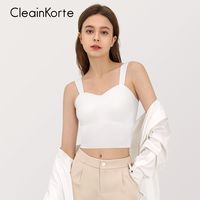 CLEAINKORTE 2023内搭吊带外穿女新款洋气背心高档上衣吊带女背心吊带带胸垫