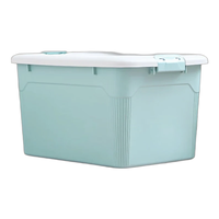 Citylong 禧天龙 收纳箱 无轮钢化款 55L*3个 蓝