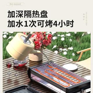 奥克斯（AUX）烤肉锅烤盘不粘烤串机烤网无烟电烧烤炉烤架子家用304不锈钢室内户外双层大容量 烤串机【烤网*2+烤盘*1+手碟*8】 2层