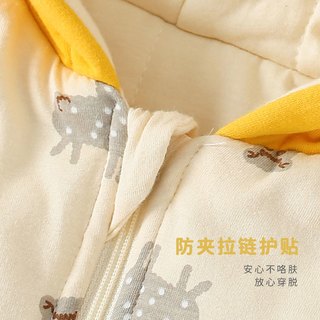 猫人婴儿衣服冬装连体衣加厚棉服宝宝哈衣新生儿夹棉外出服秋冬季