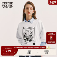 Teenie Weenie小熊卡通字母卫衣女秋冬女卫衣TW小熊