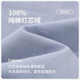 Navigare意大利小帆船女士全棉长袖衬衫灯芯绒修身衬衣2333003506 灰 M  冰河灰
