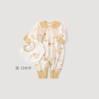 巴厘小猪婴儿衣服秋冬纯棉新生儿哈衣爬爬服蛇年满月礼服纯棉睡衣宝宝衣服 金蛇送财