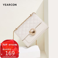 意尔康新年礼物包包女包小香风链条腋下包斜挎包女士小方包37W28160