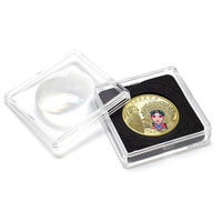 2024年中国京剧艺术纪念币旦角 5元面值钱币 戏剧彩色硬币 单枚 （带放大镜小方盒）