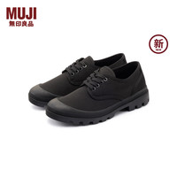 無印良品 MUJI 男女通用 不易沾水 厚底鞋(男士/女士) 休闲鞋 男鞋女鞋鞋子 黑色 24 （240mm/38码）适合S 37~38