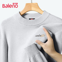 班尼路 毛衣男士秋冬季半高领针织衫宽松休闲青少年加厚保暖内搭毛线衣 灰/JPB随笔咖 2XL