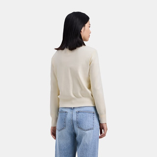 GAP女装2024秋季字母logo拼接羽绒填充外套保暖夹克634171 米色 155/76A(XS)亚洲尺码