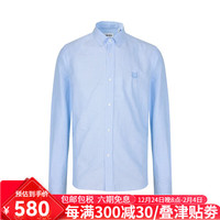 高田贤三(KENZO)奢侈品男装 男士虎头LOGO时尚休闲简约衬衫新年10538 天蓝色 38