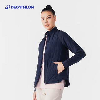 迪卡侬 DECATHLON 运动夹克棉外套女运动服秋冬上衣棉服棉袄IVE2 藏青色 XS