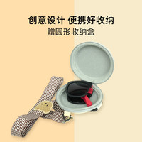 mikibobo 儿童太阳镜 可折叠黑色带便携挂包棕熊