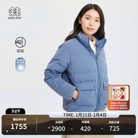 /可隆 KOLON SPORT羽绒夹克 女子户外防风鹅绒中量羽绒服【SECO系列】 LKDJ3WT558-BU (165)