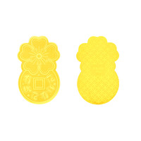 金六福吉祥黄金手机贴片招财猫暴富护身符貔貅财神金片